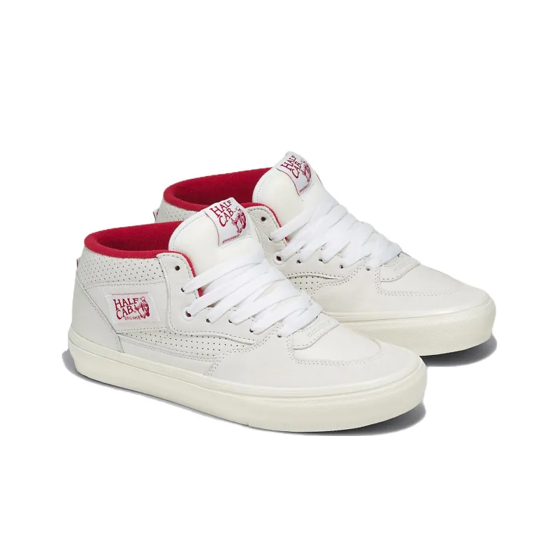 Vans Skate Half Cab Shoes 'White Red'-1