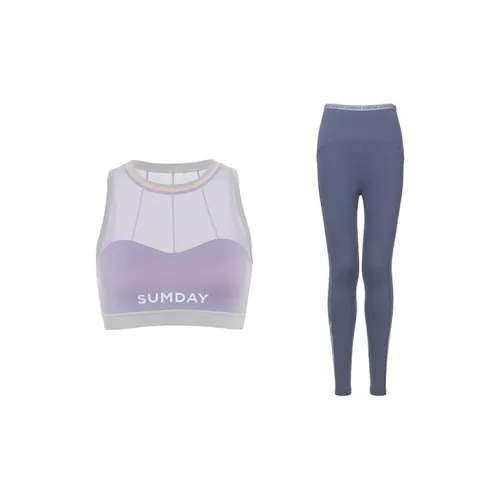 Sumday Athletics Casual Suits Women's Light Purple+Dark Purple