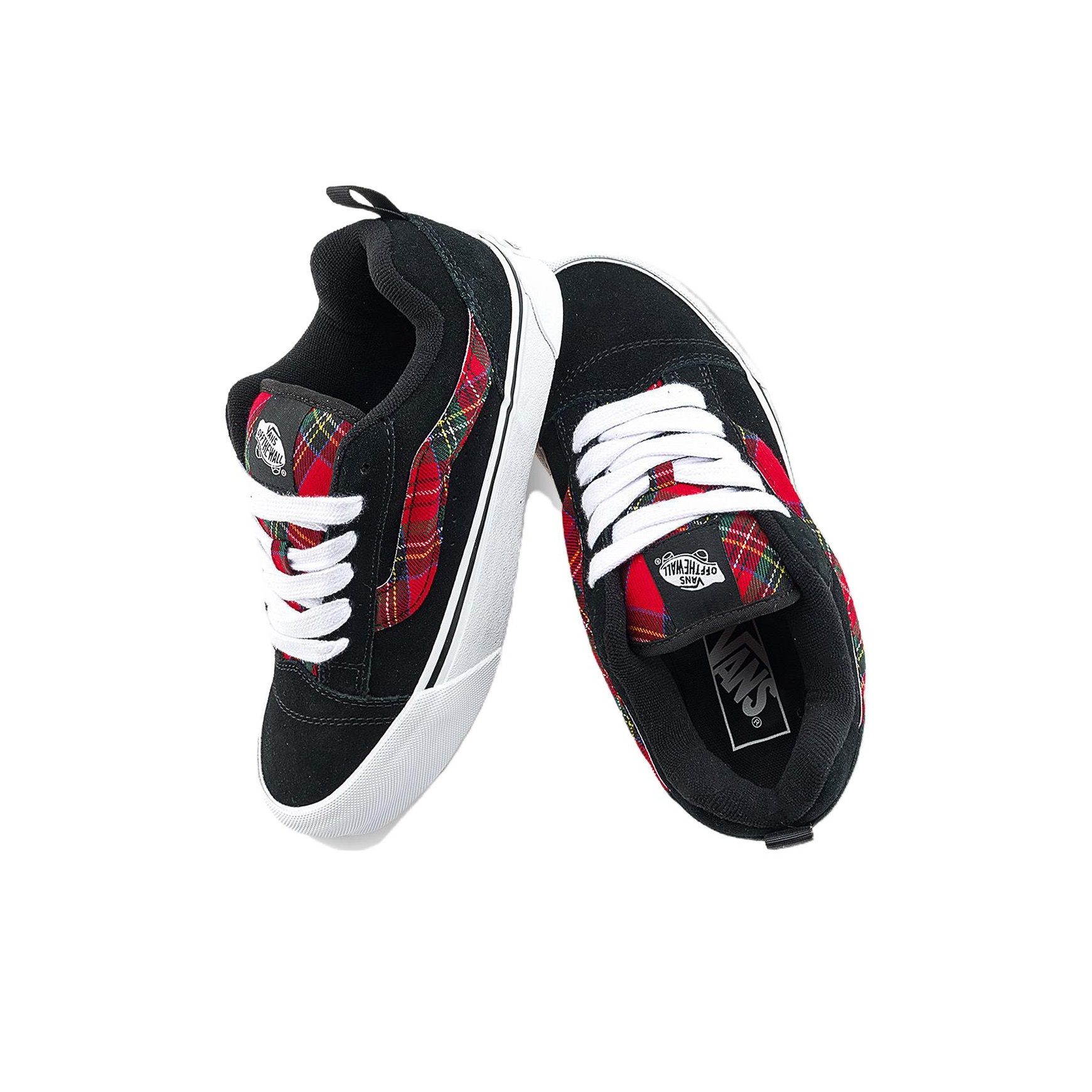 VANS★KNU SKOOL★兼用★RAVE PLAID BLACK/PLAID Knu-Skool Vans 'Rave Plaid Black' US M 6.5 - POIZON