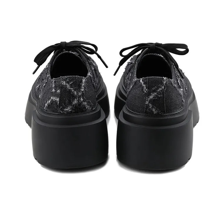 HANQIAORIJI Future Series Casual Shoes 6cm Men's Black-6