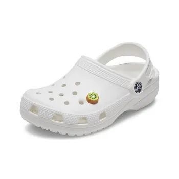 Crocs Classic Charm Kiwi Slice Clogs 'White'