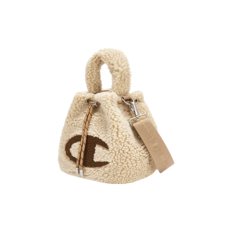 Champion Fluffy Collection Fabric Small Shoulder Bag Bucket Bag Handbag Small Size Unisex Multicolor-4