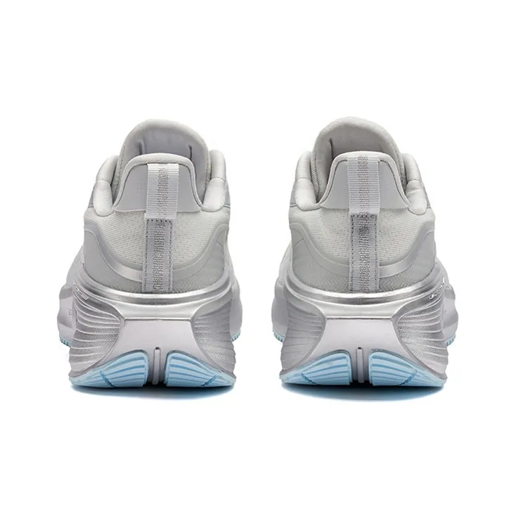 361° Galloping Cushioning Anti Slip And Wear Resistant Breathable Rebound Low Top Running Shoes Men's Silver Gray-3
