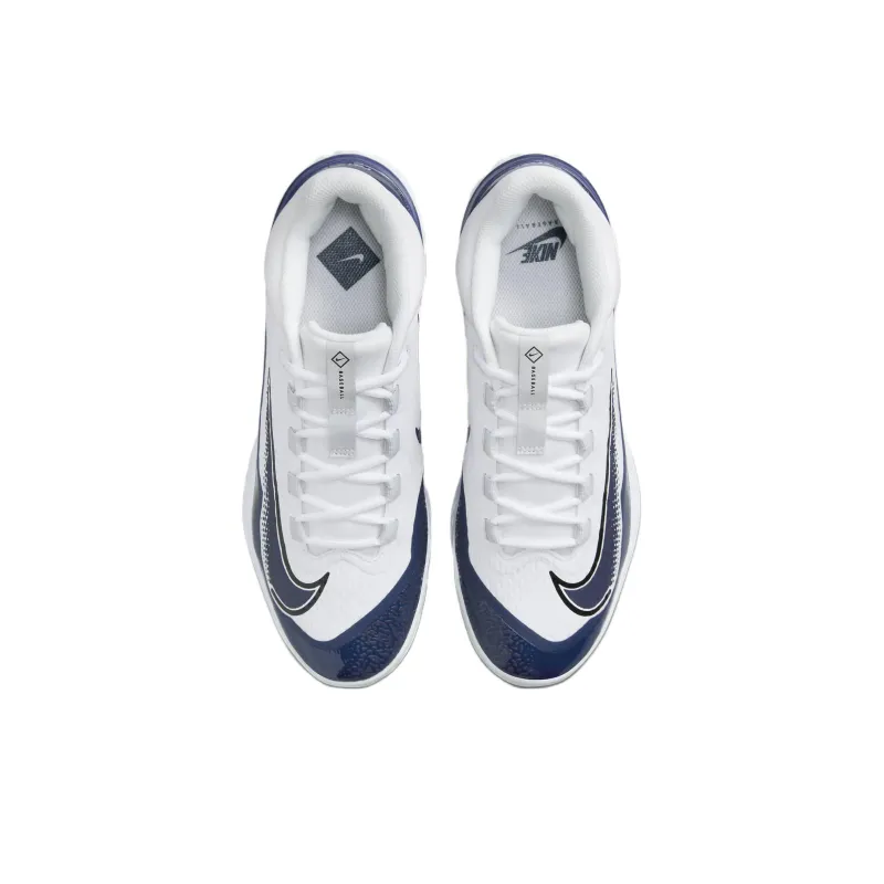 Nike Cleats Alpha Huarache Elite 4 Low 'White Blue'-3