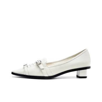 R'AZZURRO Casual Single Shoes 3cm Women's Cheese White