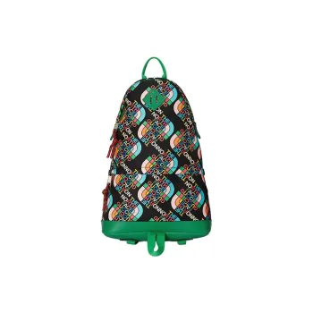 GUCCI The North Face Collaboration Leather Detail Backpack Men's Black & Green
