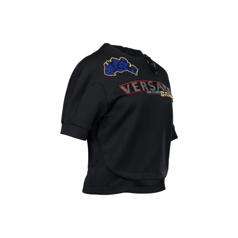 VERSACE Sweatshirts Women's Black-2