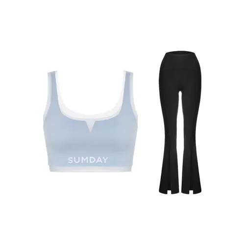 Sumday Athletics Casual Suits Women's Haze Blue+Black