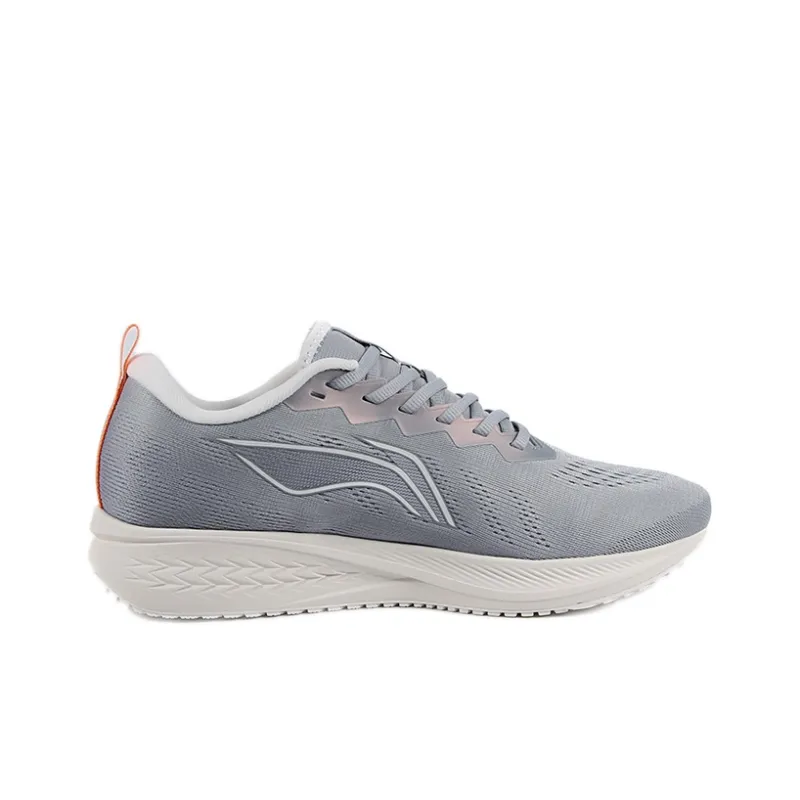 LiNing Red Hare 6 Anti Slip Wear Resistant Low Top Sprint Running Shoes Men's Mist Gray/Dove Gray-1