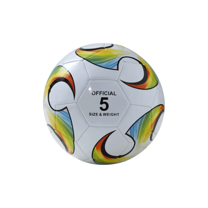 361° Size 5 Soccer PVC Machine Stitched Soccer Ball Unisex Red Green White-3