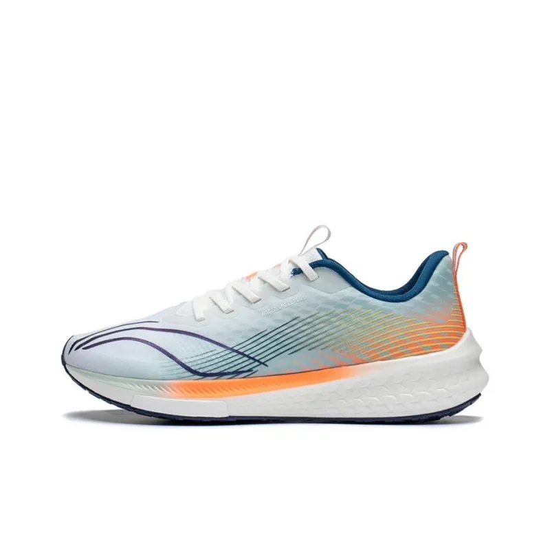 LiNing Red Hare 5 Pro Anti-Slip Wear-Resistant Low-Top Running Shoes White Blue-0