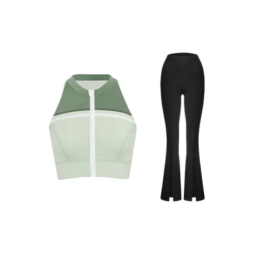 Sumday Athletics Casual Suits Women's Light Green+Black