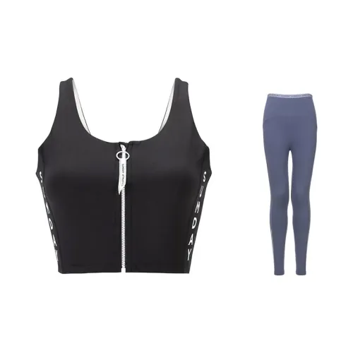 Sumday Athletics Casual Suits Women's Cool Black+Dark Purple