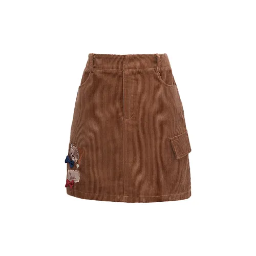 Snbl Casual Short Skirts Women's Brown