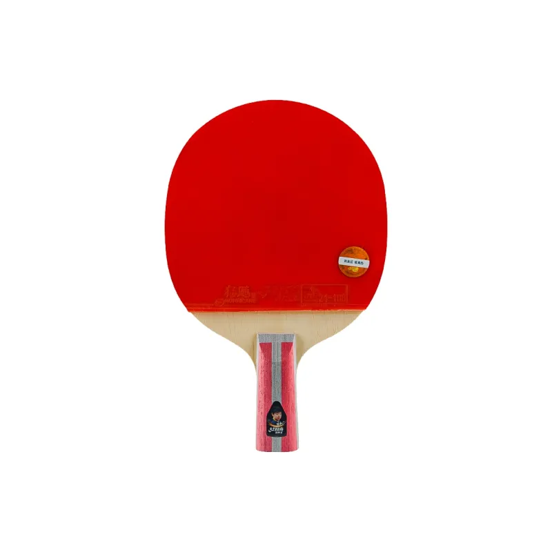 DHS Ping Pong Paddles Unisex All Wood Red Black-3