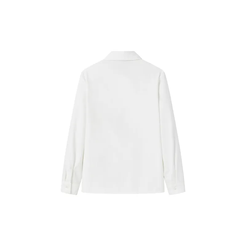 Tokyo Season Shirts Women's Cherry Blossom White Long Sleeved-1