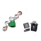 Little Twin (Jadeite Green Colored Rhinestone)