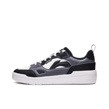 LiNing Common 80s Wear resistant And Lightweight Low Top Skateboard Shoes Men's Black