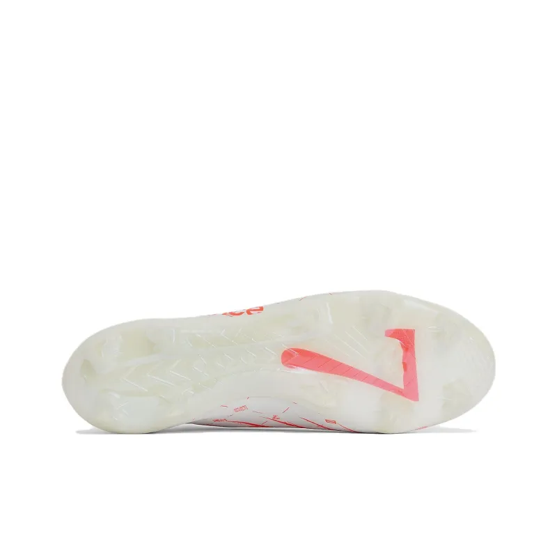 New Balance Furon V7 Soccer Shoes Unisex Low Top White/Red-5