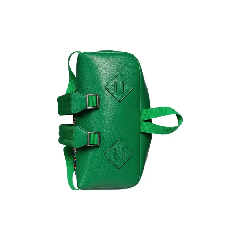 GUCCI The North Face Collaboration Leather Detail Backpack Men's Black & Green-5