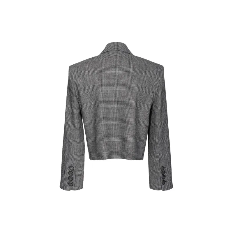 PINKO Houndstooth Cropped Jacket-1