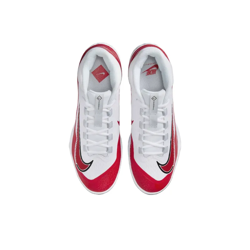 Nike Alpha Huarache Elite 4 Low Mcs 'White University Red'-3