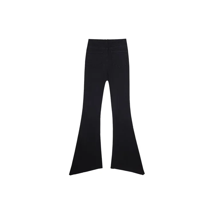 MITUAN Flared Pants Jeans Women's Light Blue-6