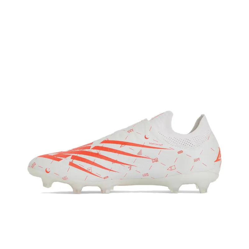 New Balance Furon V7 Soccer Shoes Unisex Low Top White/Red-0
