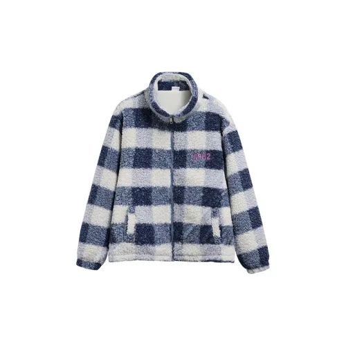 FPMZ Cropped Coats Unisex Blue Check