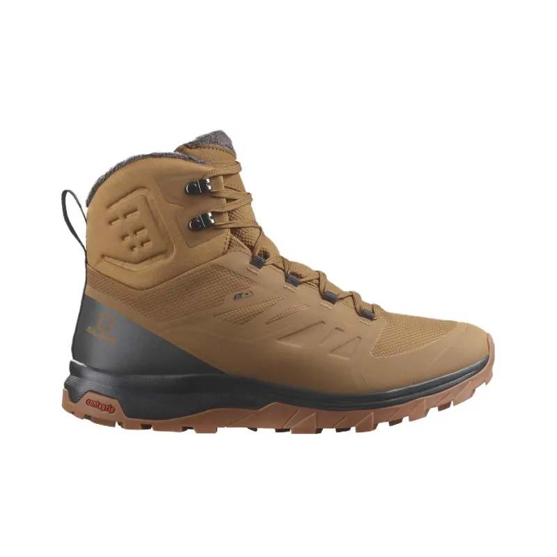 SALOMON Wear resistant And Lightweight High Top Outdoor Shoes Men's Brown-1