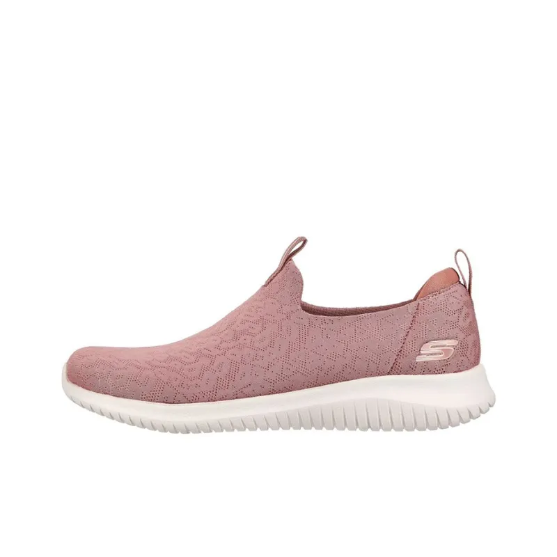 Skechers Ultra Flex Pure Spark Anti-Slip Wear-Resistant Low-Top Sports Casual Shoes Women's Pink-0