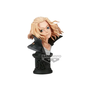 BANPRESTO Glass Factory Tokyo Revengers Manjiro Sano Model Bust Statue Bonus Gifts 10cm