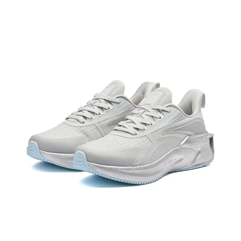 361° Galloping Cushioning Anti Slip And Wear Resistant Breathable Rebound Low Top Running Shoes Men's Silver Gray-2