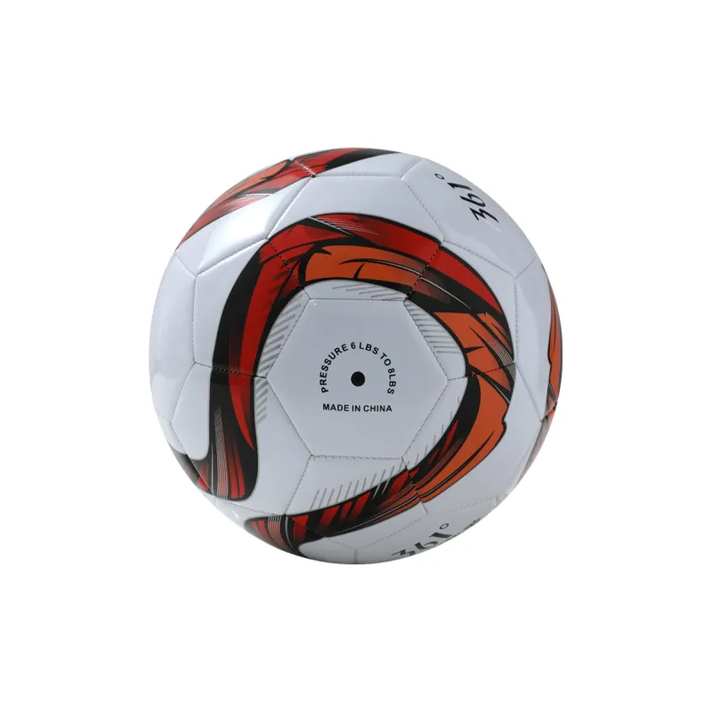 361° Size 5 Ball Soccer PVC Machine Stitched Soccer Ball Unisex Red White-4