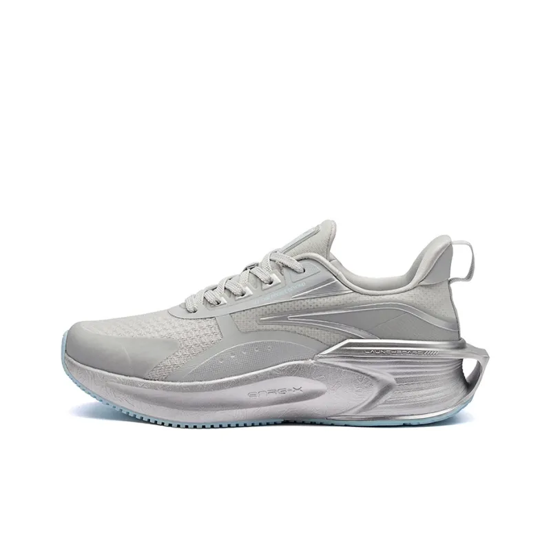 361° Galloping Cushioning Anti Slip And Wear Resistant Breathable Rebound Low Top Running Shoes Men's Silver Gray-0