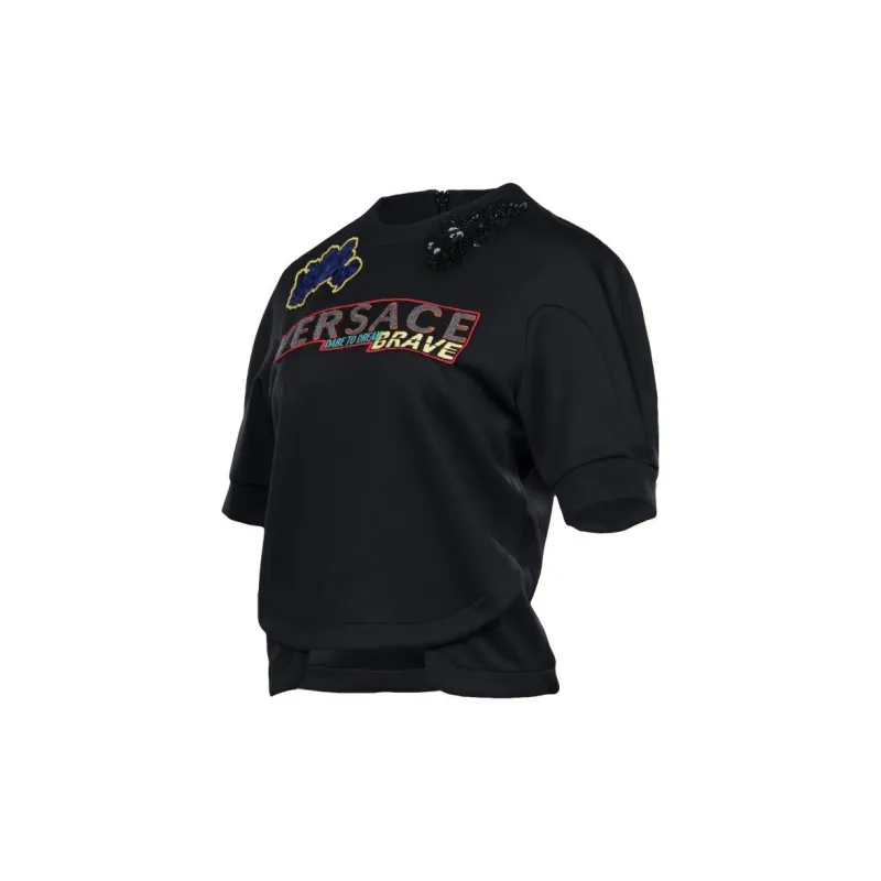 VERSACE Sweatshirts Women's Black-3