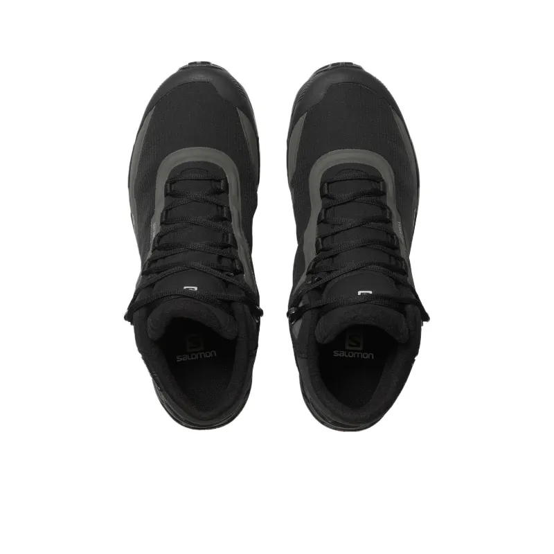 SALOMON Wear resistant And Lightweight High Top Outdoor Shoes Unisex Black-3