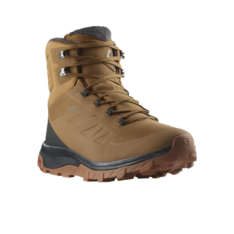 SALOMON Wear resistant And Lightweight High Top Outdoor Shoes Men's Brown-2
