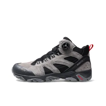 HUMTTO Hiking / Trekking Shoes Men Mid Top Gray Black