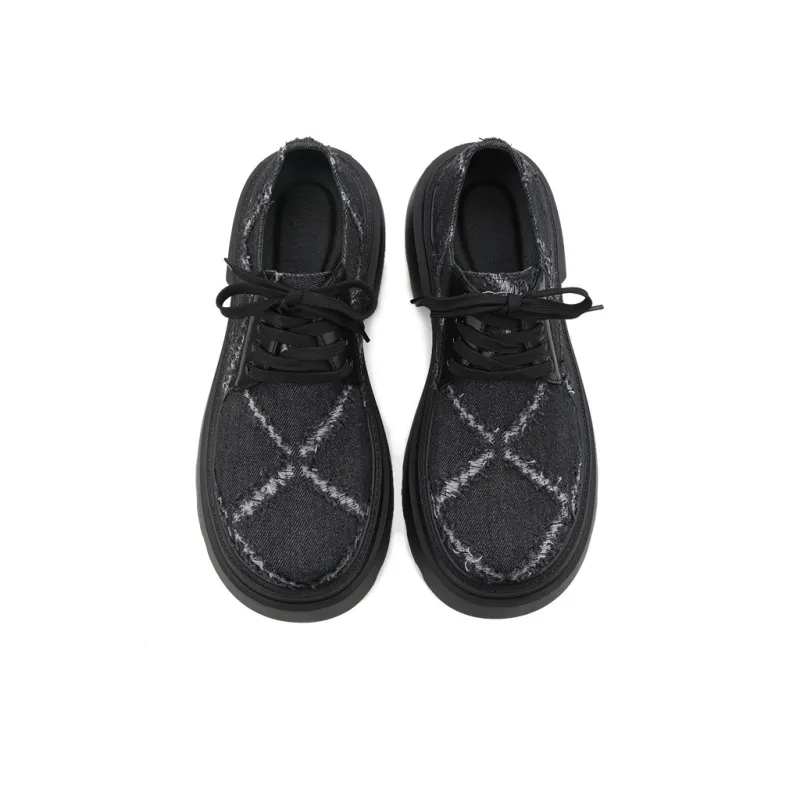 HANQIAORIJI Future Series Casual Shoes 6cm Men's Black-5