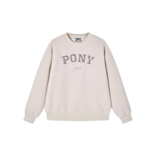 Pony Sweatshirts Unisex Beige