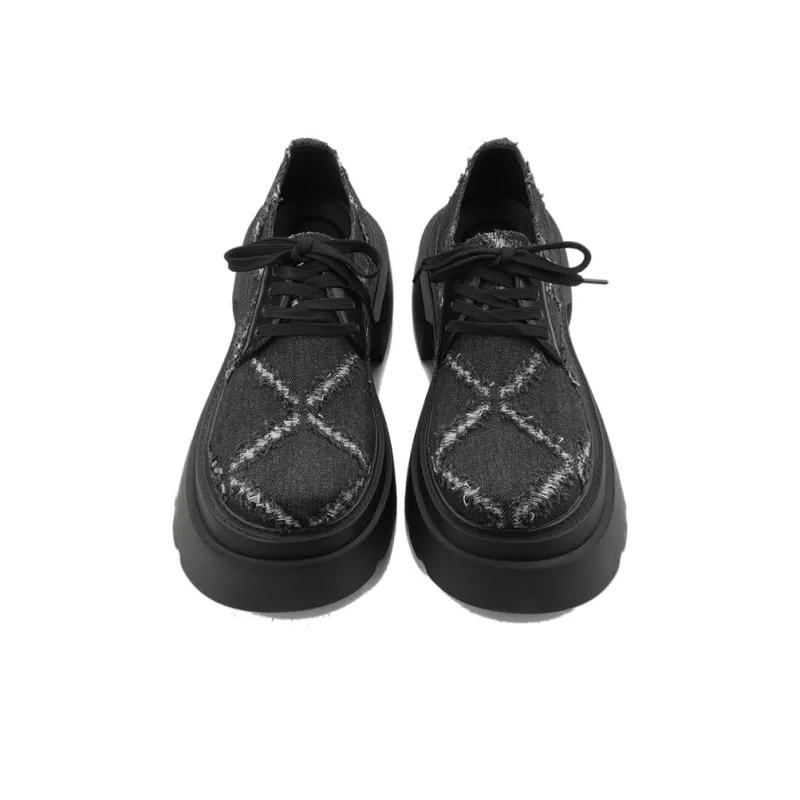 HANQIAORIJI Future Series Casual Shoes 6cm Men's Black-4