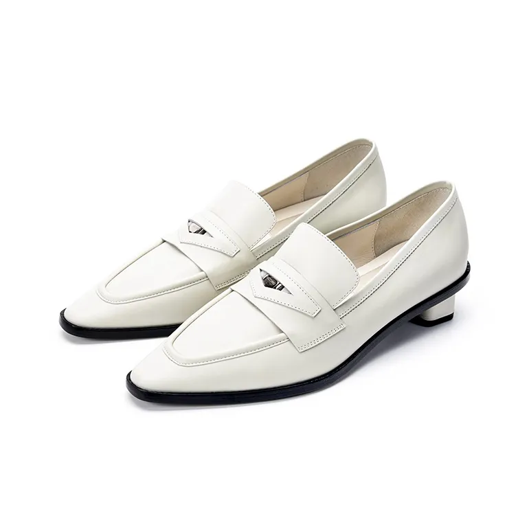 R'AZZURRO Casual Single Shoes Women's Milkshake White-1