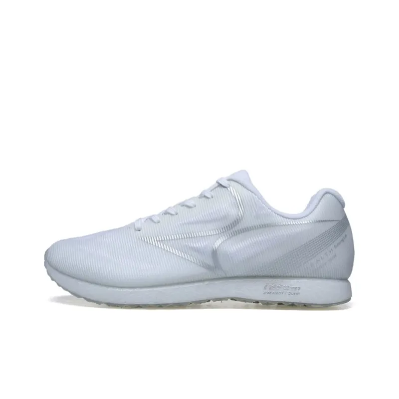 HEALTH Cushioning Abrasion Resistant Breathable Coverage Low Top Running Shoes Unisex Elegant White-0