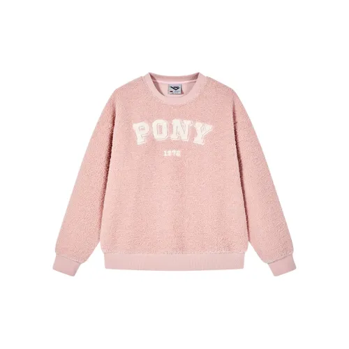 Pony Sweatshirts Unisex Pink