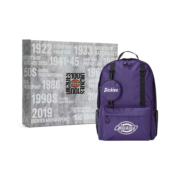 Dickies 100th Anniversary Polyester 2 in 1 Backpack Regular Unisex Purple-2