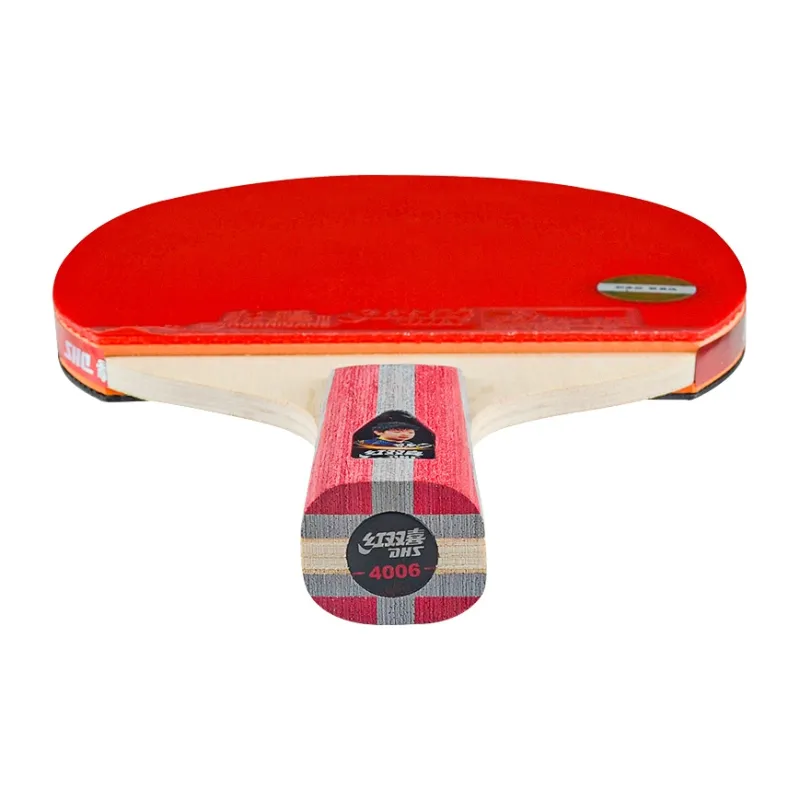 DHS Ping Pong Paddles Unisex All Wood Red Black-5