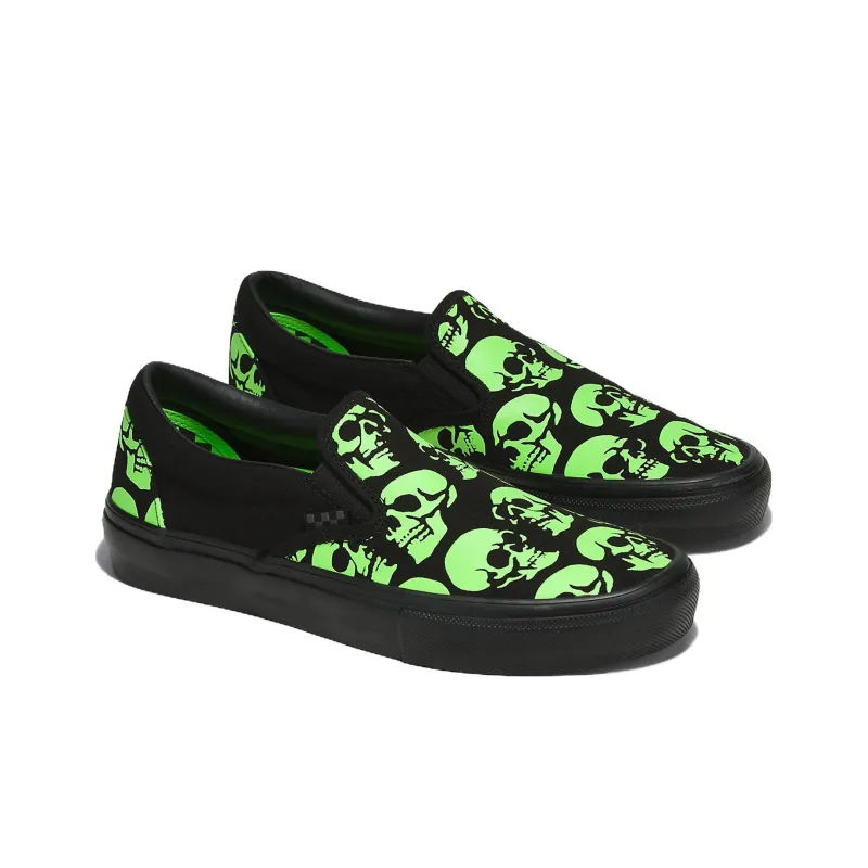 Vans Skate Slip On 'Glow Skulls'-2