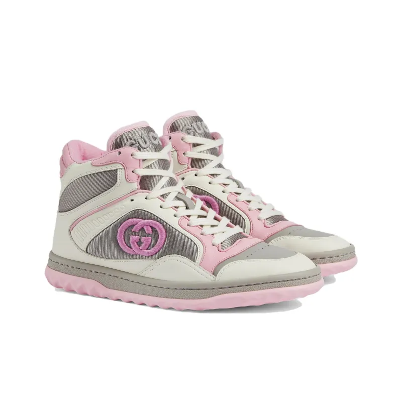 GUCCI High Top Casual Shoes Women's Pink-1