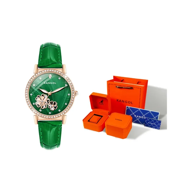 KANGOL Automatic Mechanical Movement Genuine Leather Strap Watch Women's Watch White Dial KANGOL-K316-8